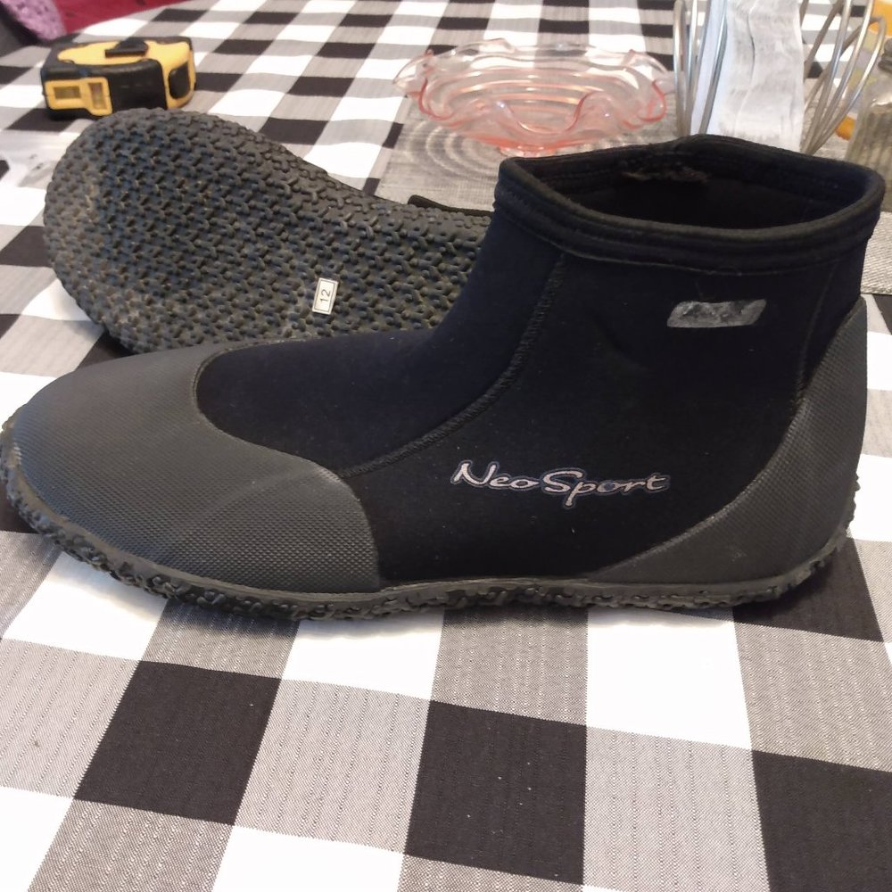 Mens Neo Sport Water Shoes Low Top Surf Booties Water Sports 12